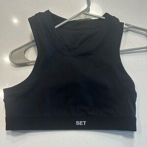 Set active high neck bra size small